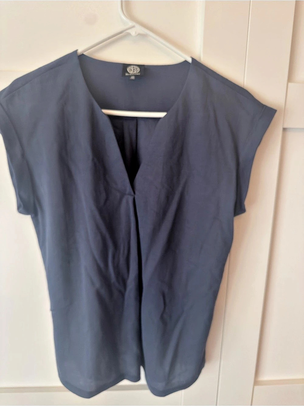 Bobeau Dolman Sleeve Piqué T-Shirt Blue XS